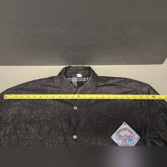 Vintage Men's Marlboro Reversible Jacket Shirt Size XL - Picture 11 of 13